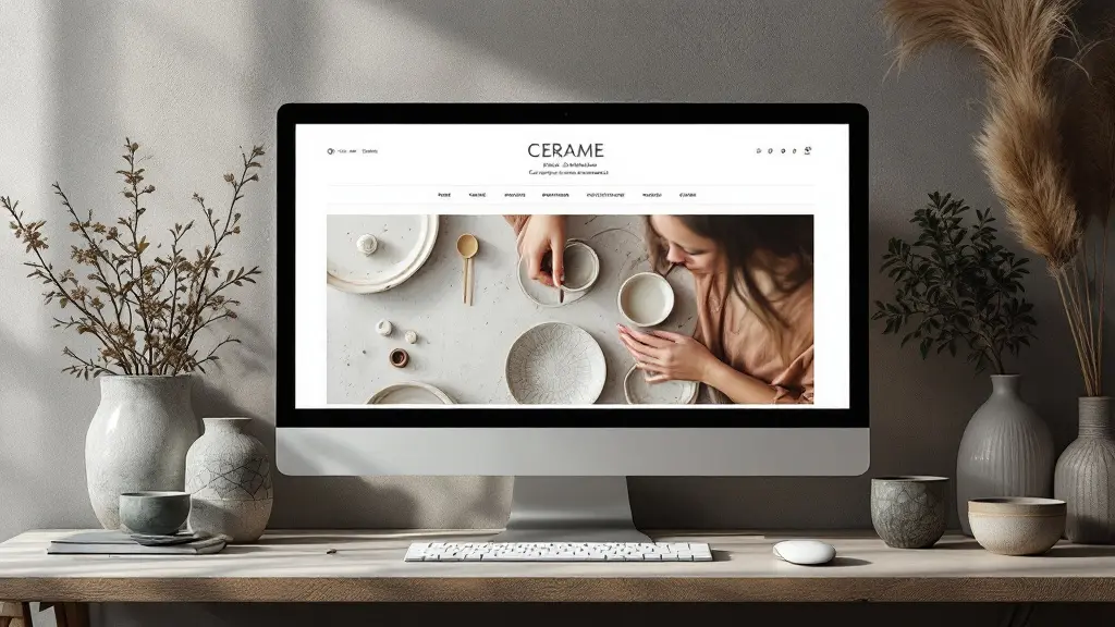 Site e-commerce d'une artisane céramiste et de ses créations