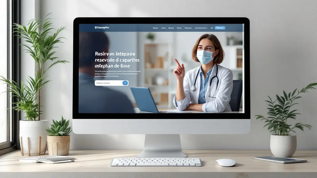 Site repensé d'un cabinet d'ostéopathie proposant la réservation en ligne