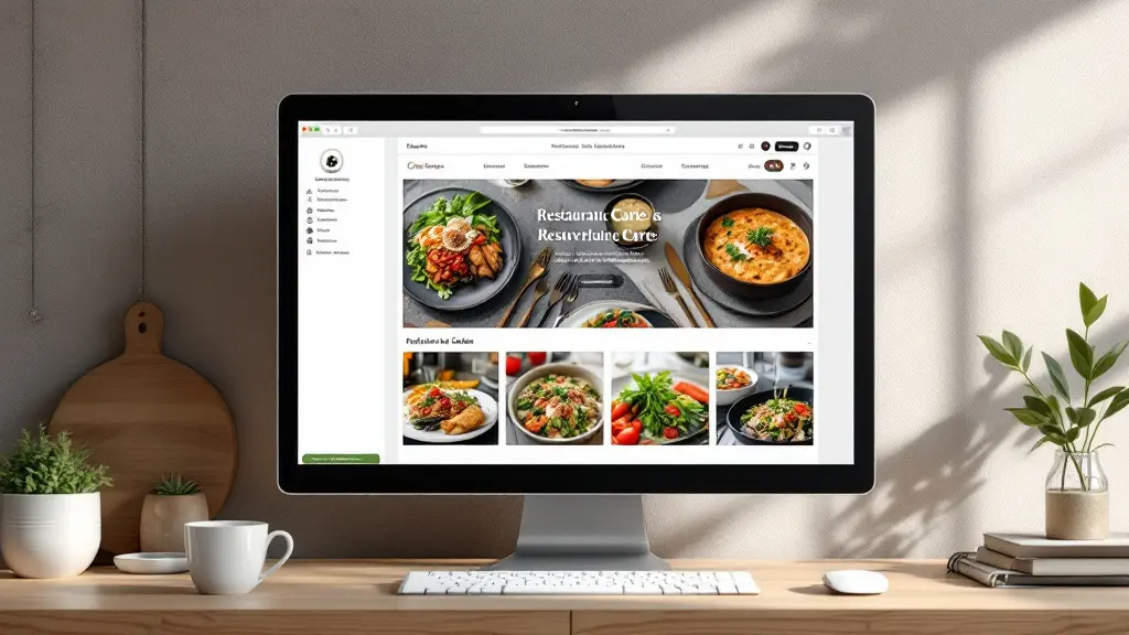 Site vitrine d'un restaurant proposant carte et réservation en ligne
